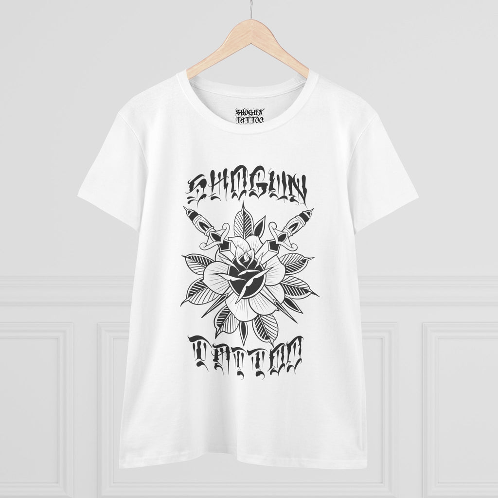 Woman’s Shogun Tattoo Rose and Dagger’s T-Shirt