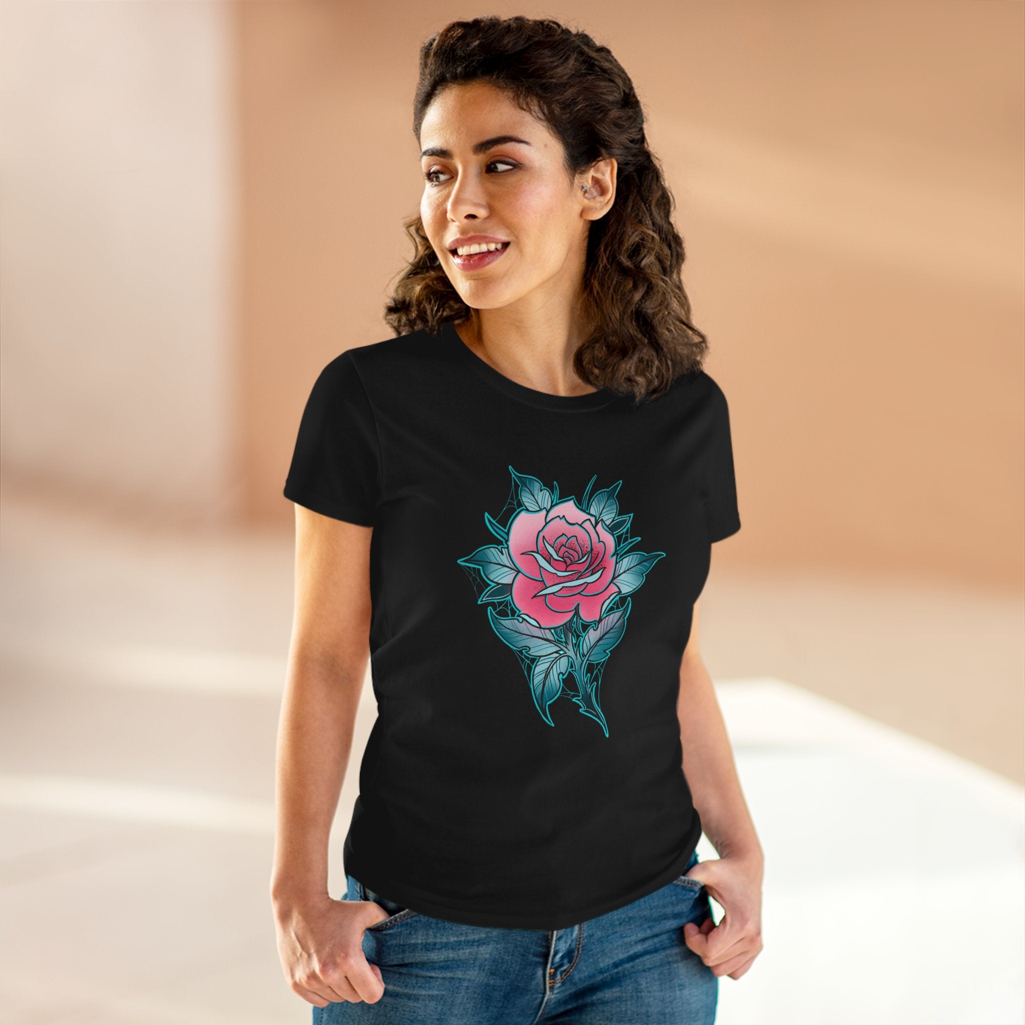 Woman’s Shogun Tattoo Rose T-Shirt