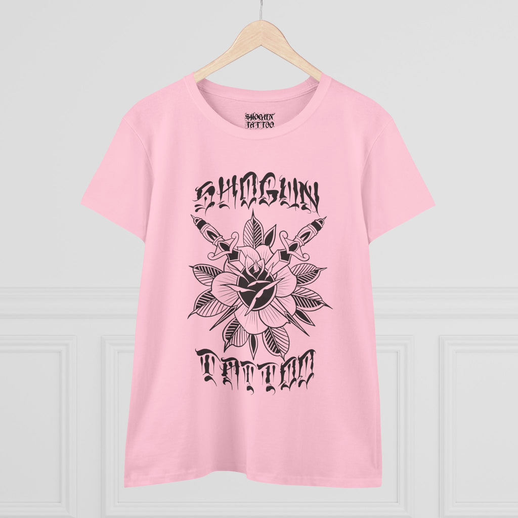 Woman’s Shogun Tattoo Rose and Dagger’s T-Shirt