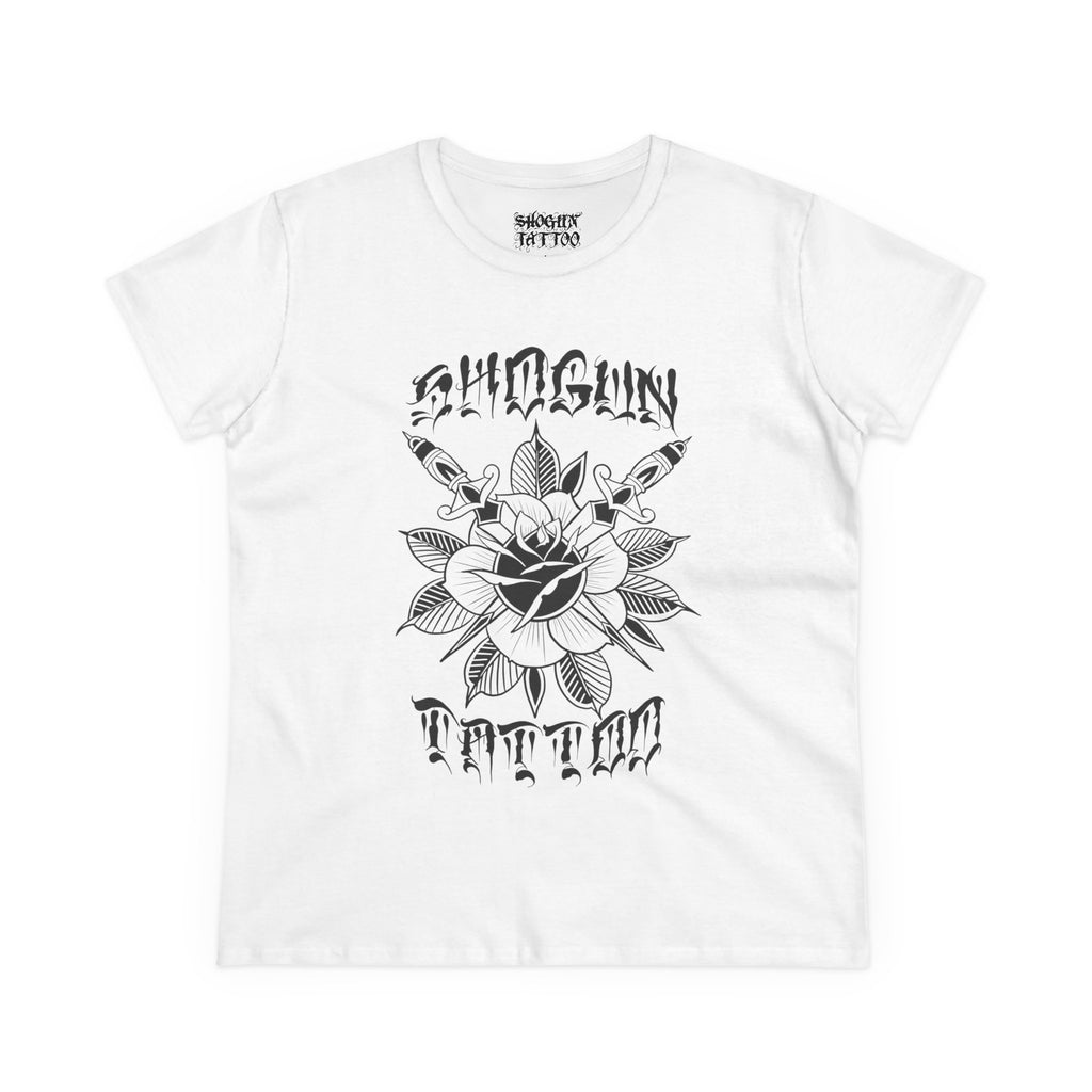 Woman’s Shogun Tattoo Rose and Dagger’s T-Shirt