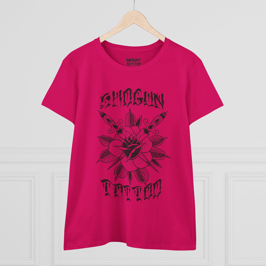 Woman’s Shogun Tattoo Rose and Dagger’s T-Shirt