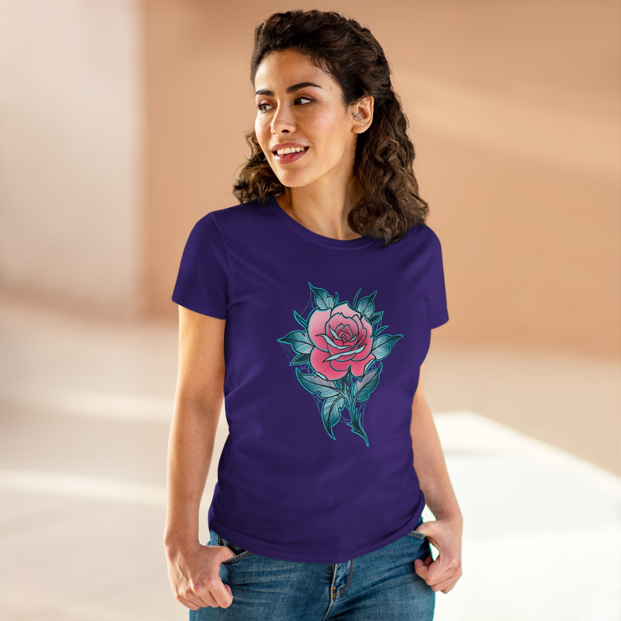 Woman’s Shogun Tattoo Rose T-Shirt