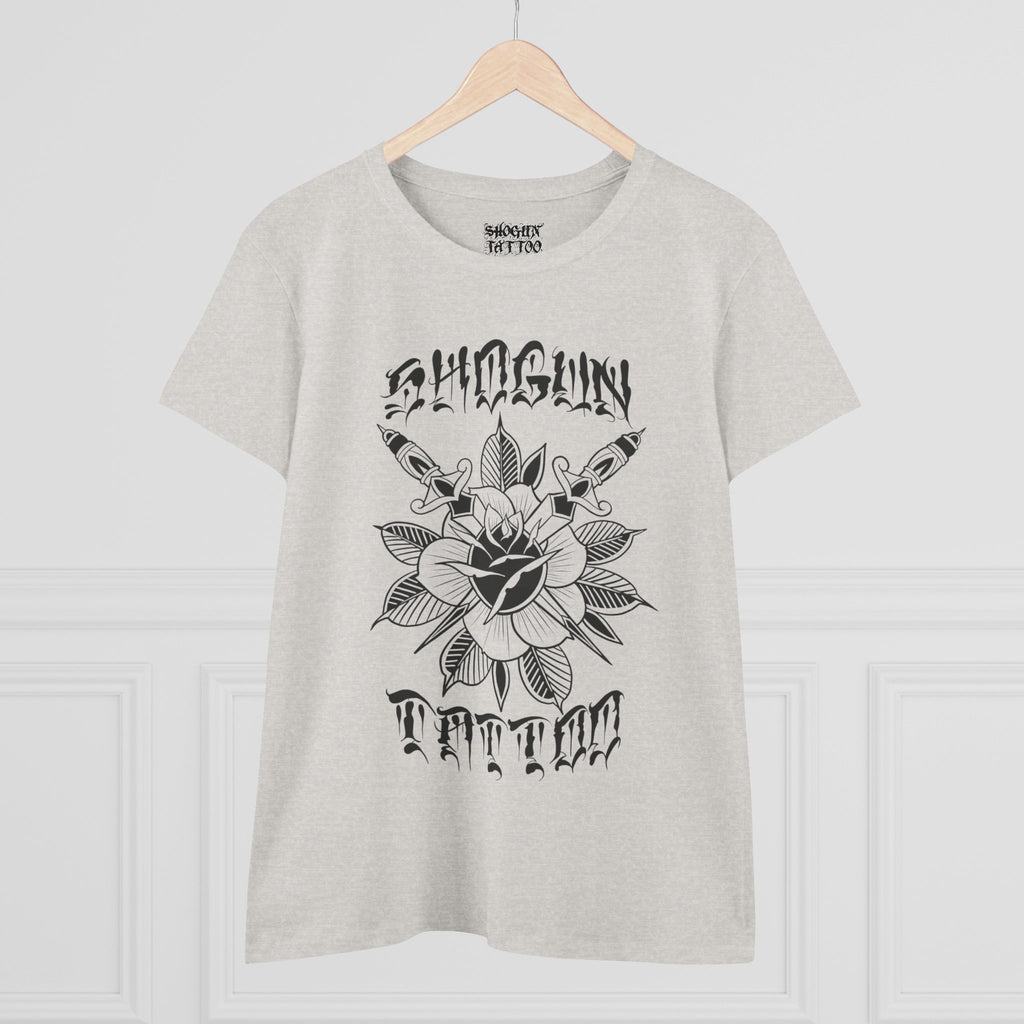 Woman’s Shogun Tattoo Rose and Dagger’s T-Shirt